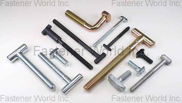 KEY-USE INDUSTRIAL WORKS CO., LTD  , T-BOLT , T-head Or T-slot Bolts