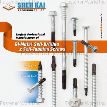 SHEH KAI PRECISION CO., LTD.  , Bi-Metal Self-Drilling Screws , Bi-metal Concrete Screw Anchors