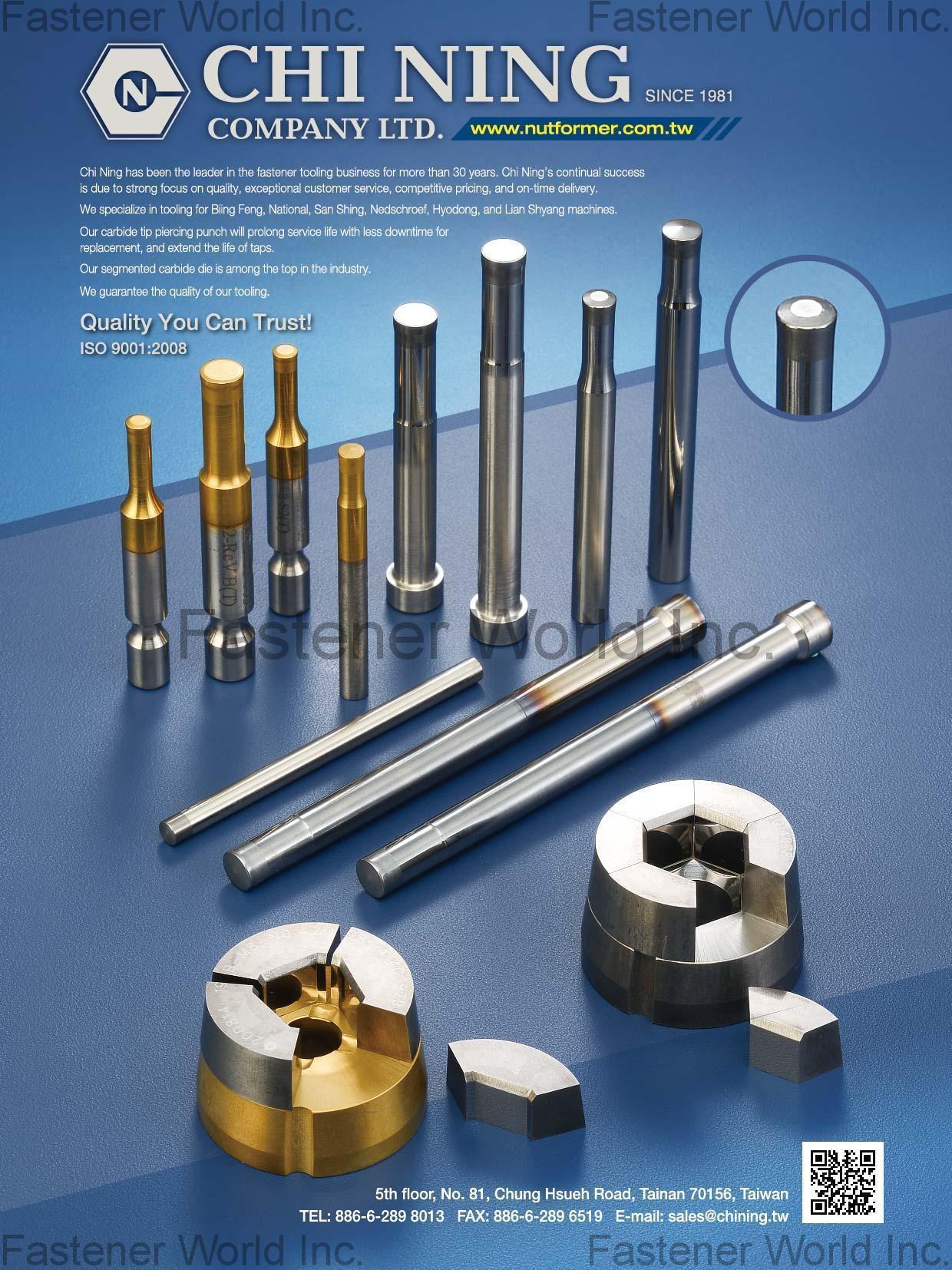 CHI NING COMPANY LTD.  , Hex Recess Punches , Hex Recess Punches