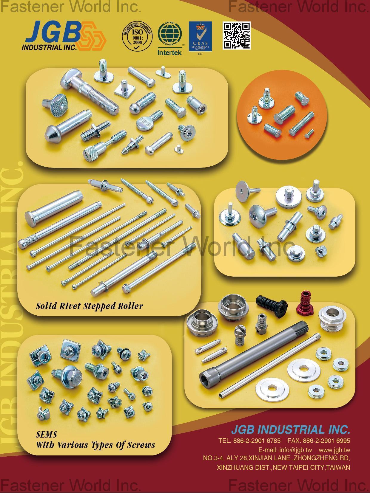 SEMS Screws,Precision Metal Parts,Dowel Pins,Thumb Nuts,Turning Parts,Milled Nuts,Shoulder Screws,Thumb Screws,Brass Insert,Milled Bolts,Special Cold / Hot Forming Parts