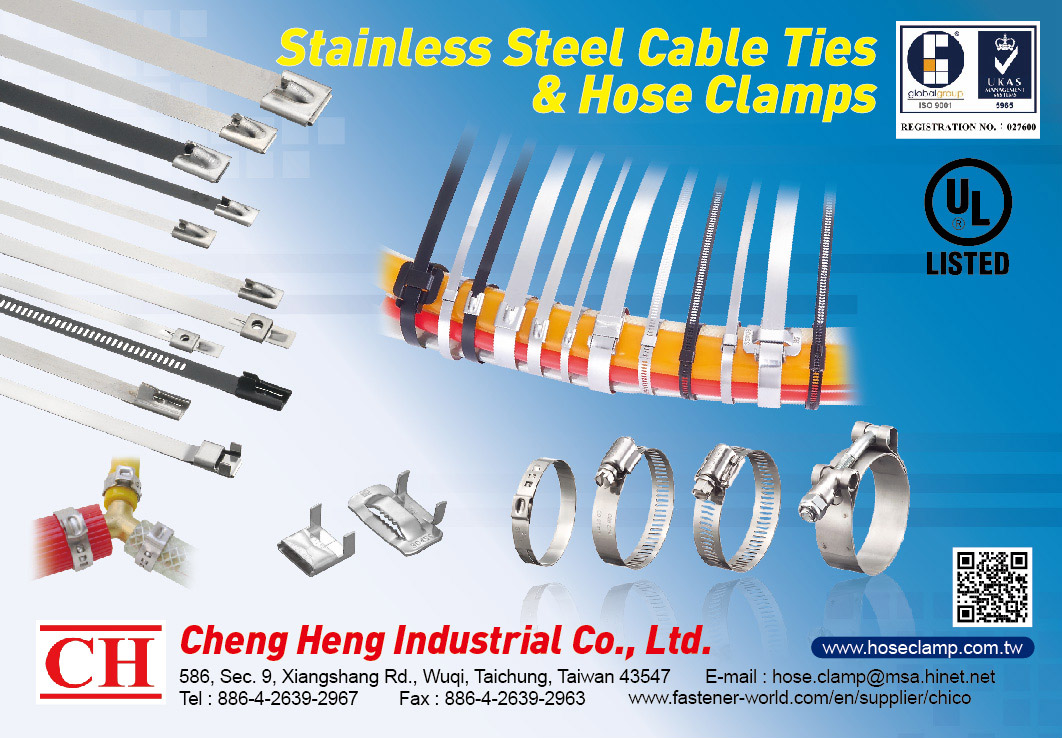 CHENG HENG INDUSTRIAL CO., LTD.  , Stainless Steel Cable Ties & Hose Clamps , Hose Clamps