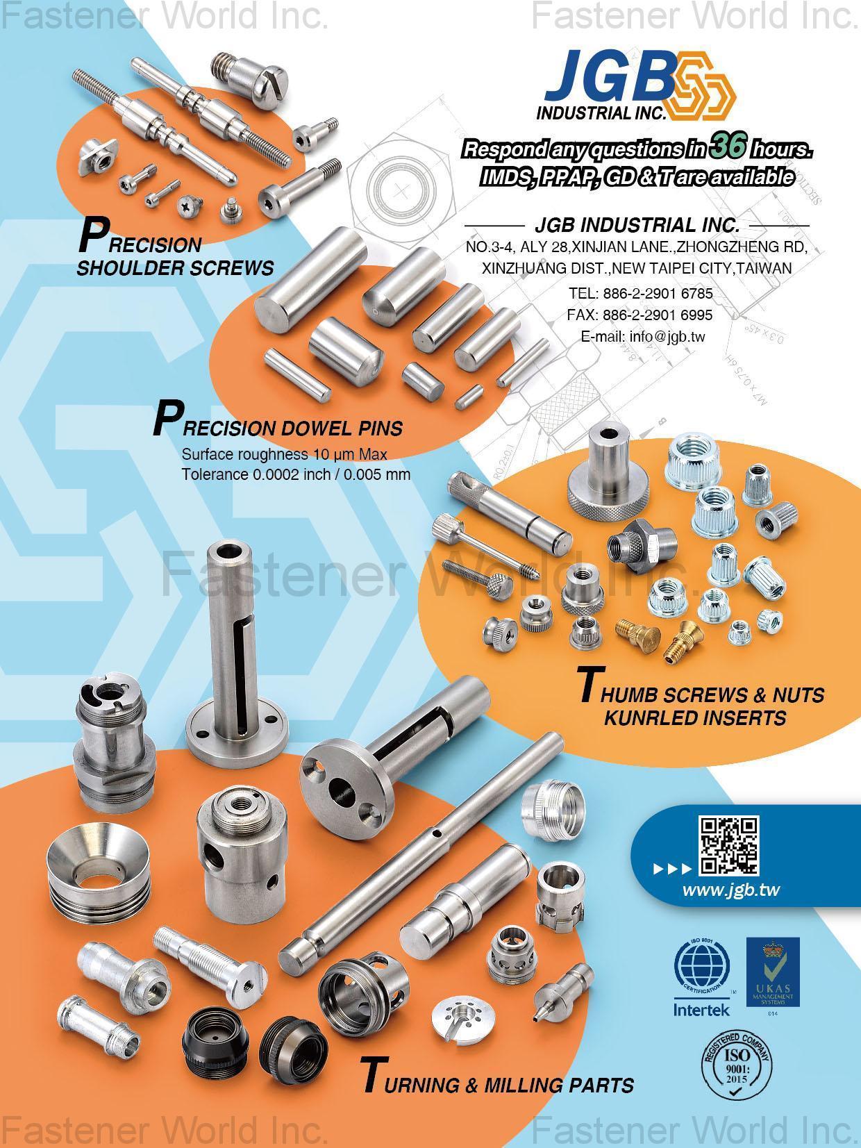 Shoulder Screws,Precision Metal Parts,Dowel Pins,Thumb Nuts,Turning Parts,Milled Nuts,Thumb Screws,Brass Insert,Milled Bolts,Special Cold / Hot Forming Parts