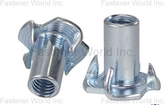 YUYAO AKF FASTENERS CO., LTD. , T Nut with 4 Sprong , Tee Or T Nuts