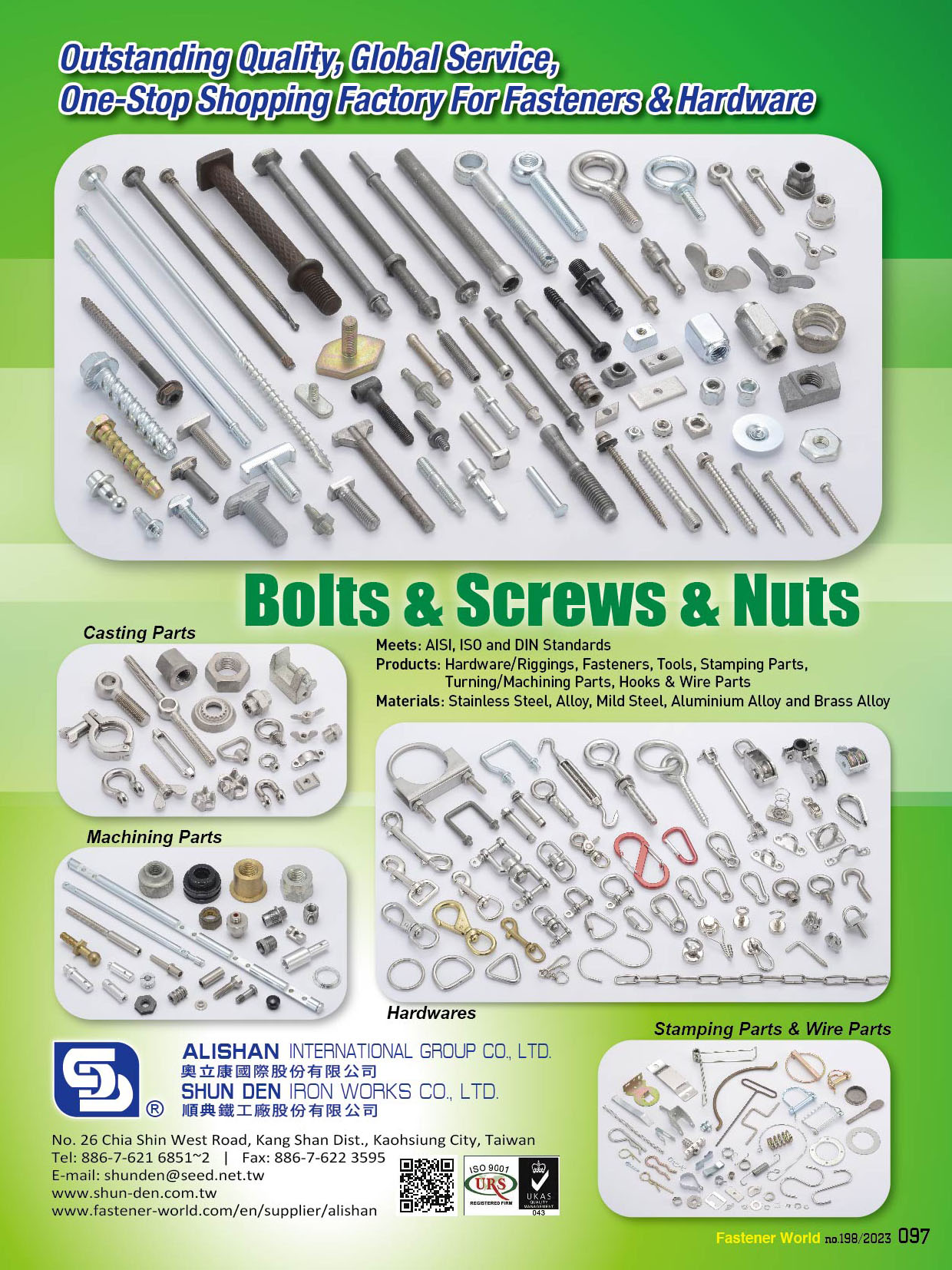 All Kinds of Screws,All Kinds Of Nuts,Stamped Parts,Eye Bolts,U Bolts,Clamps In General,Hooks,Machine Parts