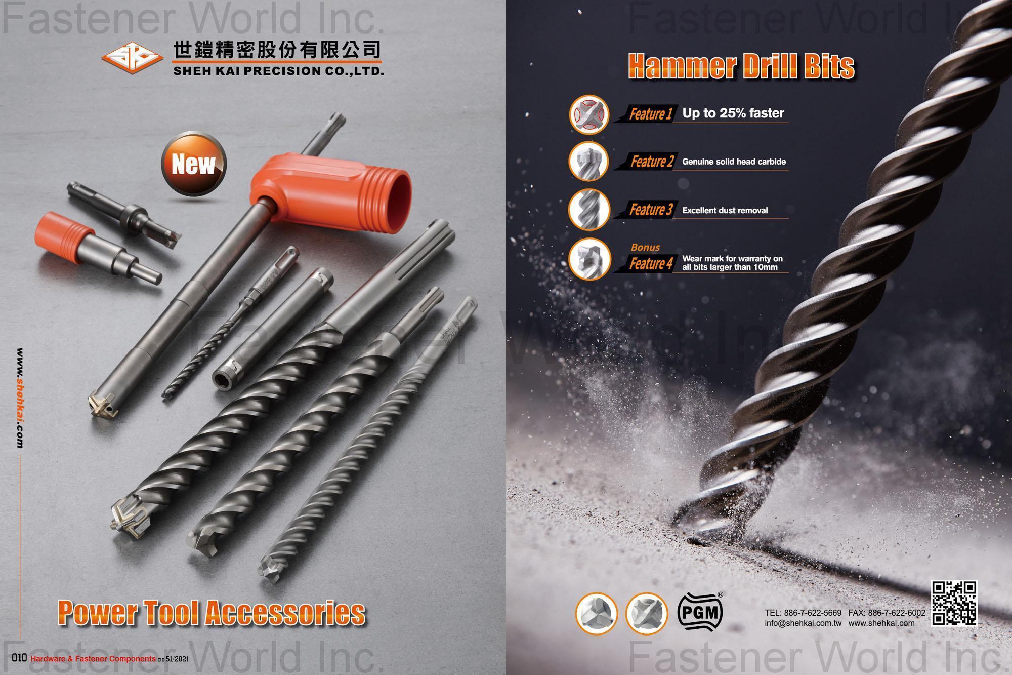 SHEH KAI PRECISION CO., LTD.  , Power Tool Accessories, Hammer Drill Bits