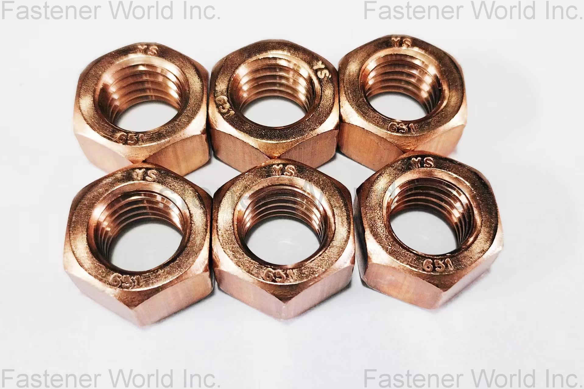 Chongqing Yushung Non-Ferrous Metals Co., Ltd. , Marine Grade C65100 Silicon Bronze Finshed Hex Nuts 