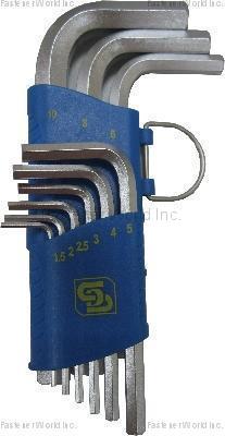 SHUN DEN IRON WORKS CO., LTD.  , HEX WRENCHES-SHORT ARM WITH BOTH HEX-END , Hex-key Wrenches