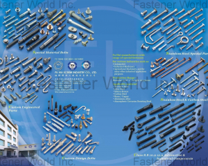 Special Material Bolts, Custom Engineered Parts, Custom-Design Bolts, Stainless Steel Special Parts, Stainless Steel & Carbon Steel T-Bolts, Class 8.8 10.9 12.9 Automotive & Industrial Components(FU HUI SCREW INDUSTRY CO., LTD. (FUKUNG  HARDWARE  CO.  LTD.))