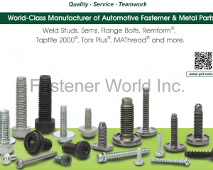 Automotive Fasteners & Metal Parts, Weld Studs, Sems, Flange Bolts, Refmorm, Taptite 2000, Torx Plus, MAThread and more(QST INTERNATIONAL CORP. )