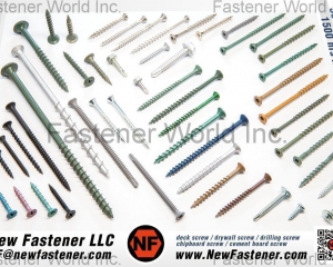 Deck Screws, Drywall Screws, Drilling Screws, Chipboard Screws, Cement Board Screws(New Fastener LLC)
