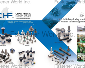 Weld Bolt, Multitooth Drive Screw, Hex Flange Bolt ,12-Point Flange Bolt, 6 Lobe Drive Screw, External 6 Lobe Drive Screw(CHAN HSIUNG FACTORY CO., LTD. )