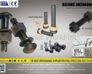 structure bolt, tension control bolt, welding stud, tower bolt, b7 stud bolt.(BEIJING JINZHAOBO HIGH STRENGTH FASTENER CO., LTD.)