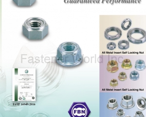 All Metal Insert Self Locking Nuts, Conical Washer Nuts(FORTUNE BRIGHT INDUSTRIAL CO., LTD. )