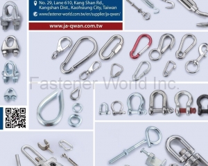 Wire Rope Clip, Turnbuckle, Shackle, Thimble, Spring Nuts(JA QWAN INDUSTRIAL CO., LTD.)