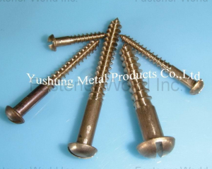 Silicon Bronze Wood Screws Slotted Round Head (Chongqing Yushung Non-Ferrous Metals Co., Ltd.)