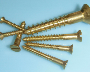 brass wood screw slotted flat head (Chongqing Yushung Non-Ferrous Metals Co., Ltd.)