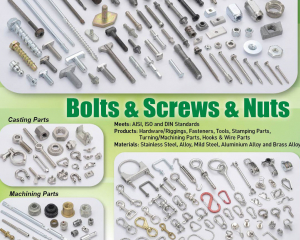 Bolts & Screws, Nuts, Stamping Parts & Wire Parts, Eye Bolts, U Bolts, Clamps & Hooks, Hardware, Casting Parts & Machining Parts