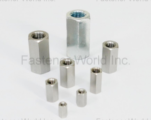 DIN 6334, coupling nuts, reducer coupling nuts, coupling nuts with inspection holes , Custom thru-hole parts to drawing(LIN YU ENTERPRISE CO., LTD. )