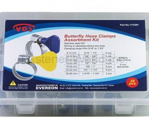 YDS Hose Clamps Assortment Kits(EVEREON INDUSTRIES, INC.)