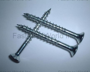 Wood screw (dual-spiral 4-ridge)(FALCON FASTENER CO., LTD. )