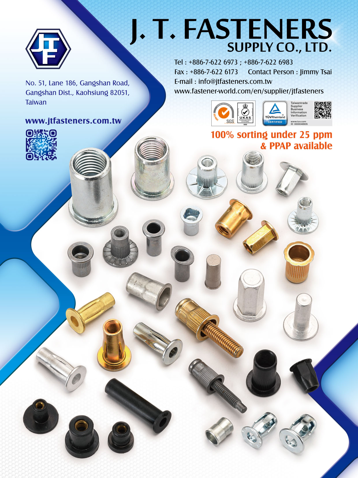 金祐昇實業有限公司 (J. T. Fasteners Supply Co., Ltd.) _電子型錄專區