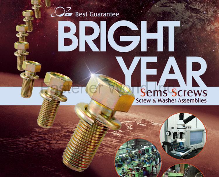 BRIGHT YEAR CO., LTD. , Sems Screws, FASTENERS , SEMS Screws