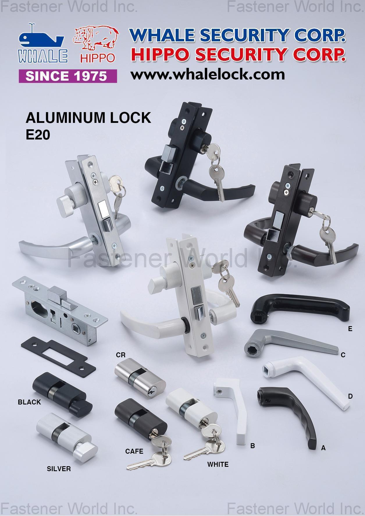 WHALE SECURITY CORP. / HIPPO SECURITY CORP. , Aluminum Lock , Locks