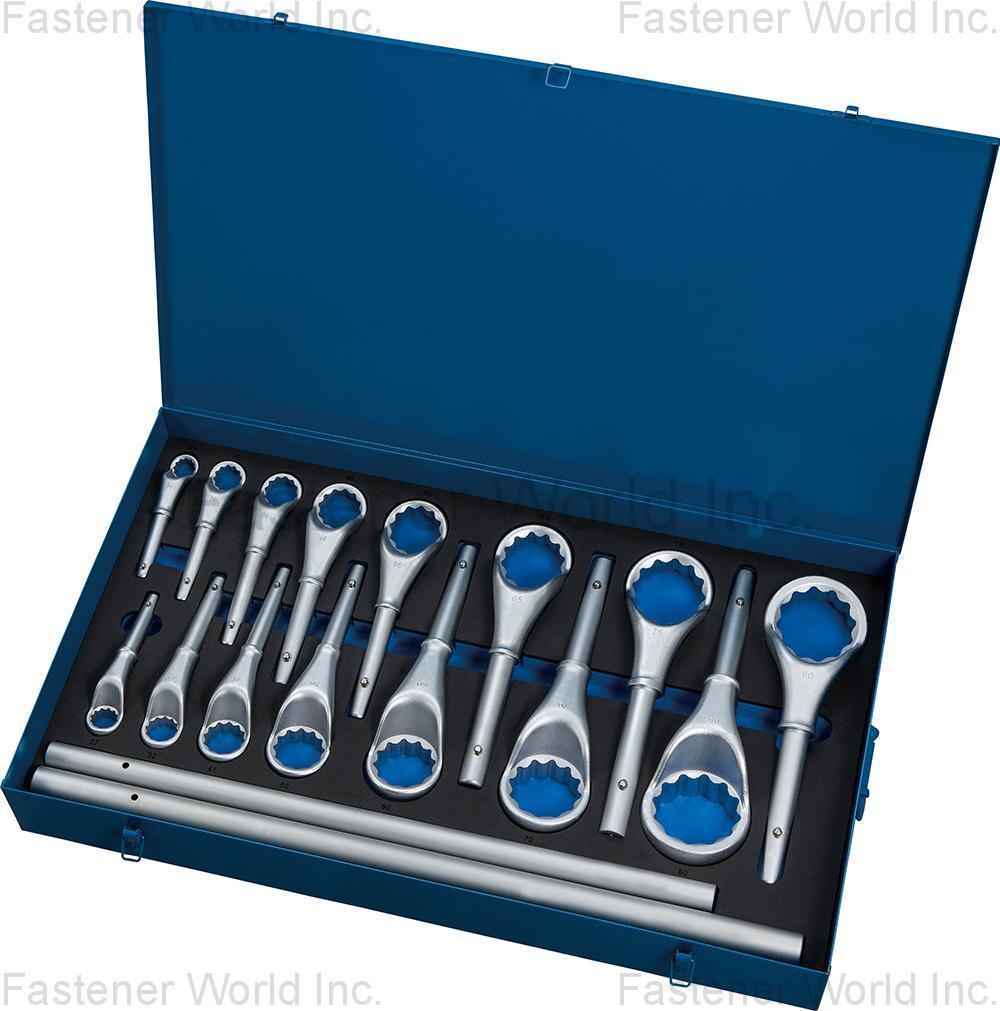 ING-HWEI IMPLEMENTS MFG. CORP. , 19pc Heavy-Duty Offset Ring Wrench