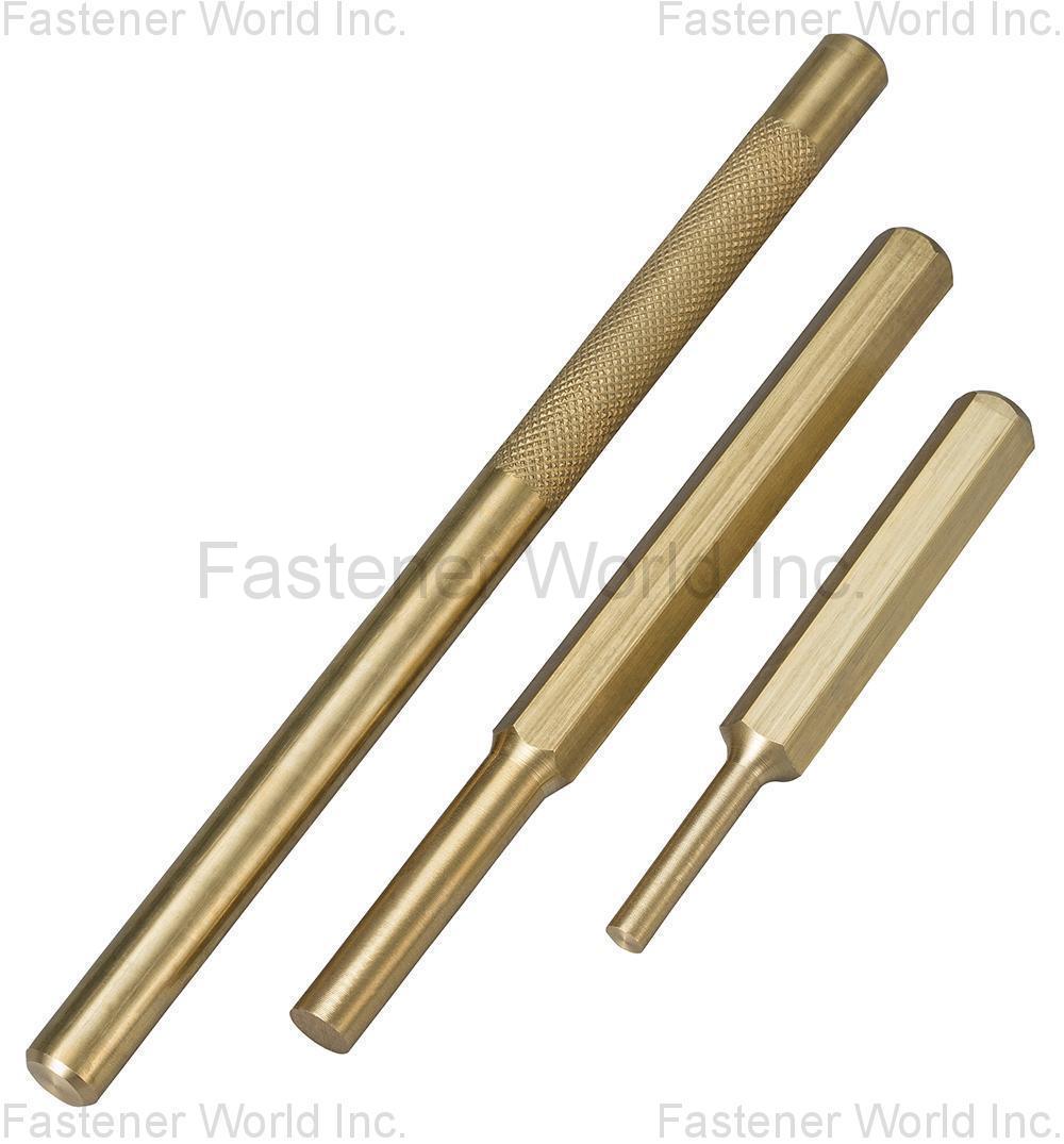 ING-HWEI IMPLEMENTS MFG. CORP. , 3pc BRASS DRIFT PUNCH SETS, SOCKETS & WRENCHS, PUNCH & CHISEL, TOOL SETS