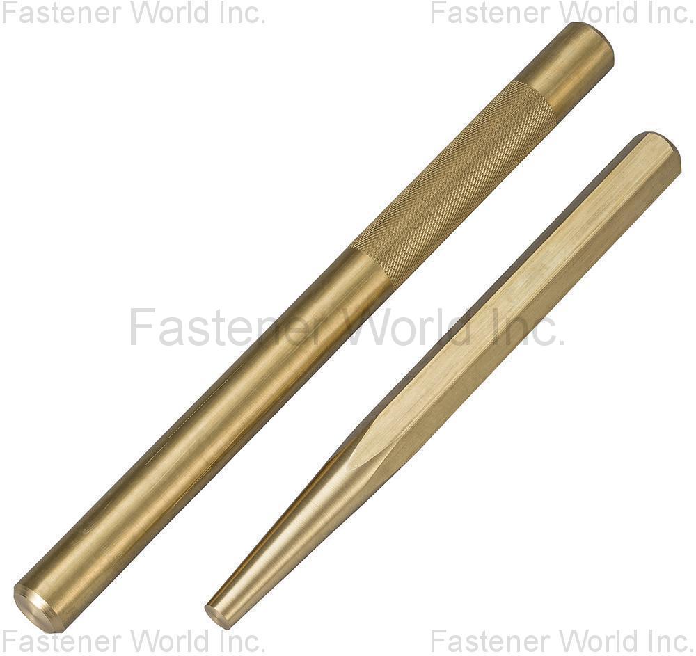 ING-HWEI IMPLEMENTS MFG. CORP. , 2pc BRASS DRIFT PUNCH SETS, SOCKETS & WRENCHS, PUNCH & CHISEL, TOOL SETS