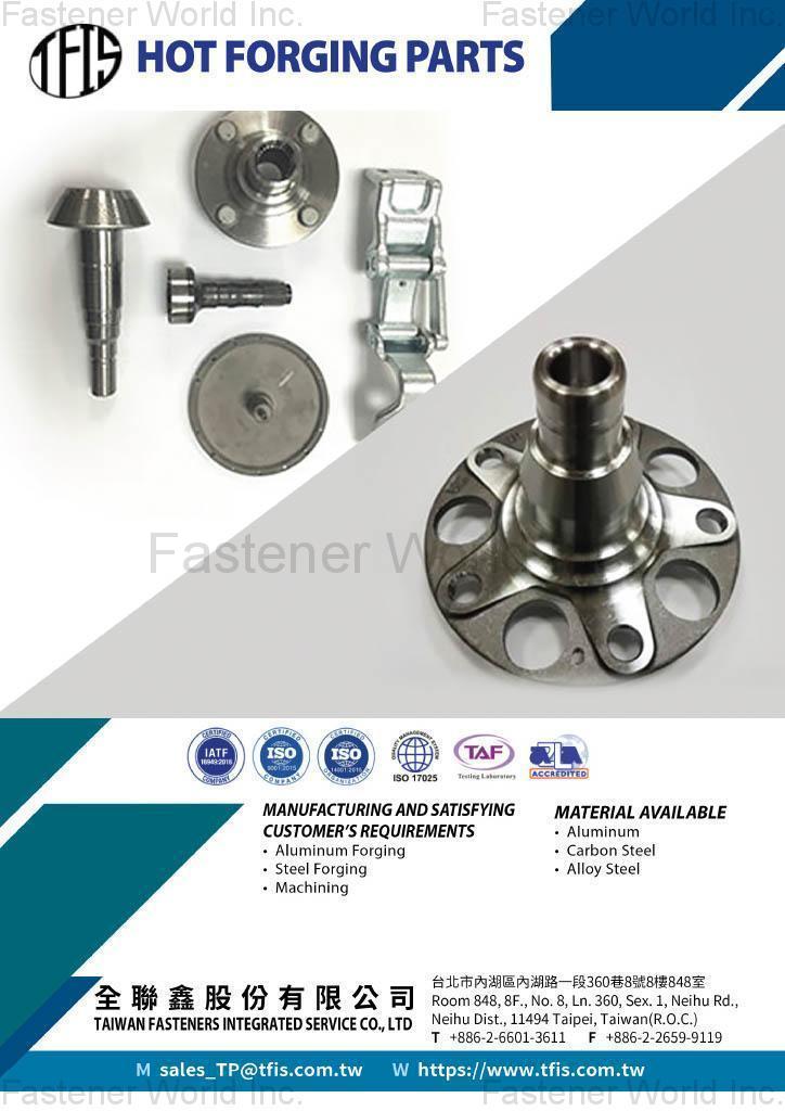 TAIWAN FASTENERS INTEGRATED SERVICE CO., LTD.