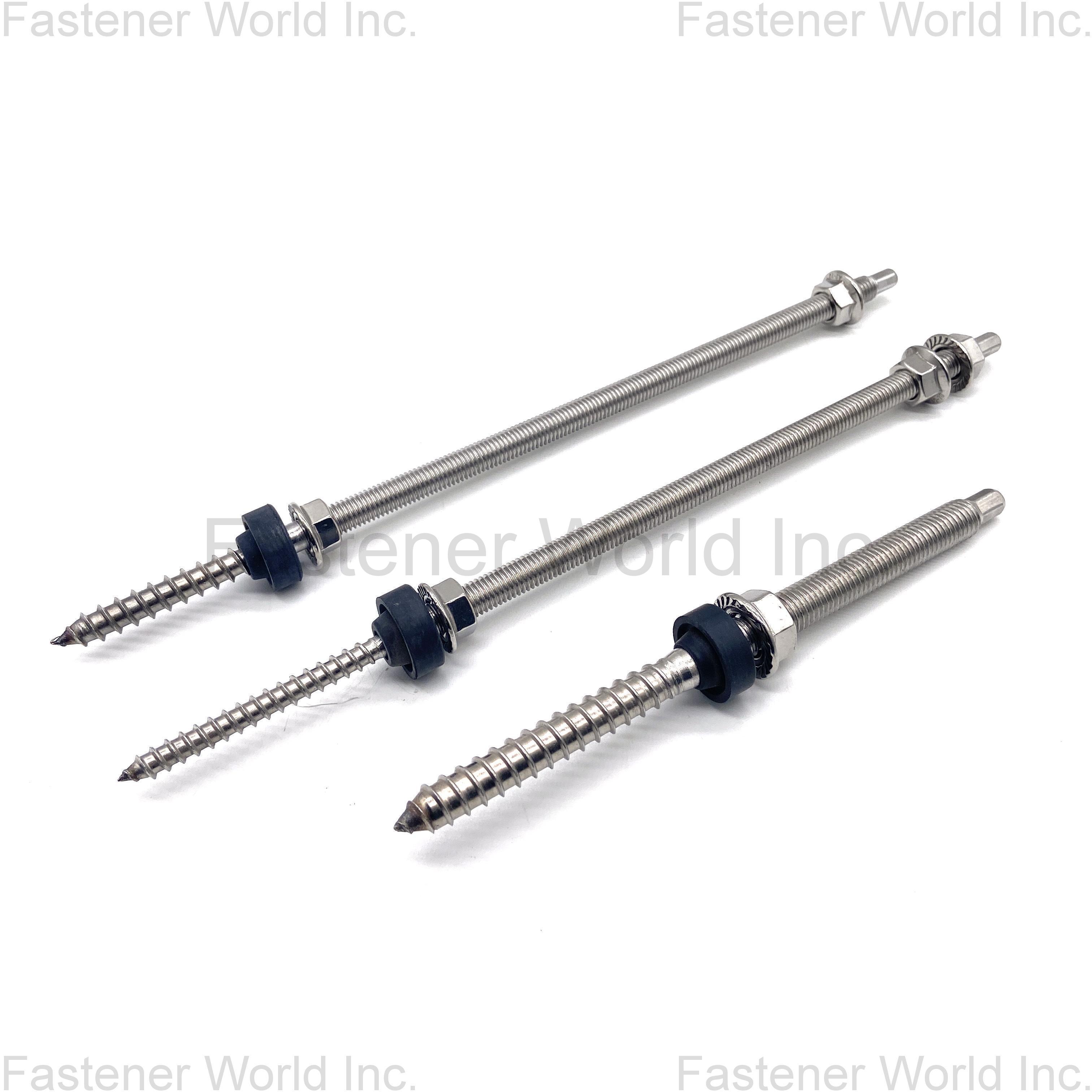 JIAXING HAINA FASTENER CO., LTD. , SS304 SS430 Double Threaded Self Tapping  hanger bolt 