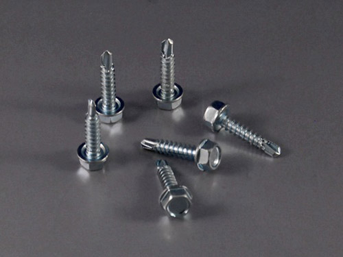 ASCCO INTERNATIONAL CO., LTD. , HWM+ 42X49 BK DIN7504K Self Drilling Screw Hex Washer Head Zinc Plated