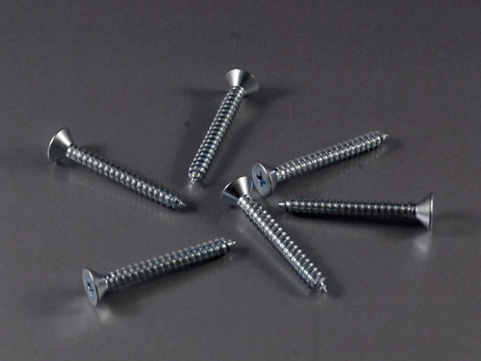 ASCCO INTERNATIONAL CO., LTD. , F+ 48x38 AB Din 7982C Tapping Screw Flat Head Phillips Zinc Plated