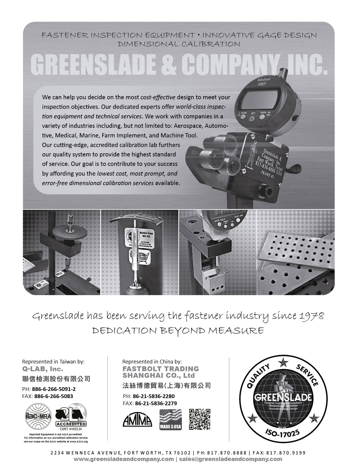 GREENSLADE & COMPANY, INC. 