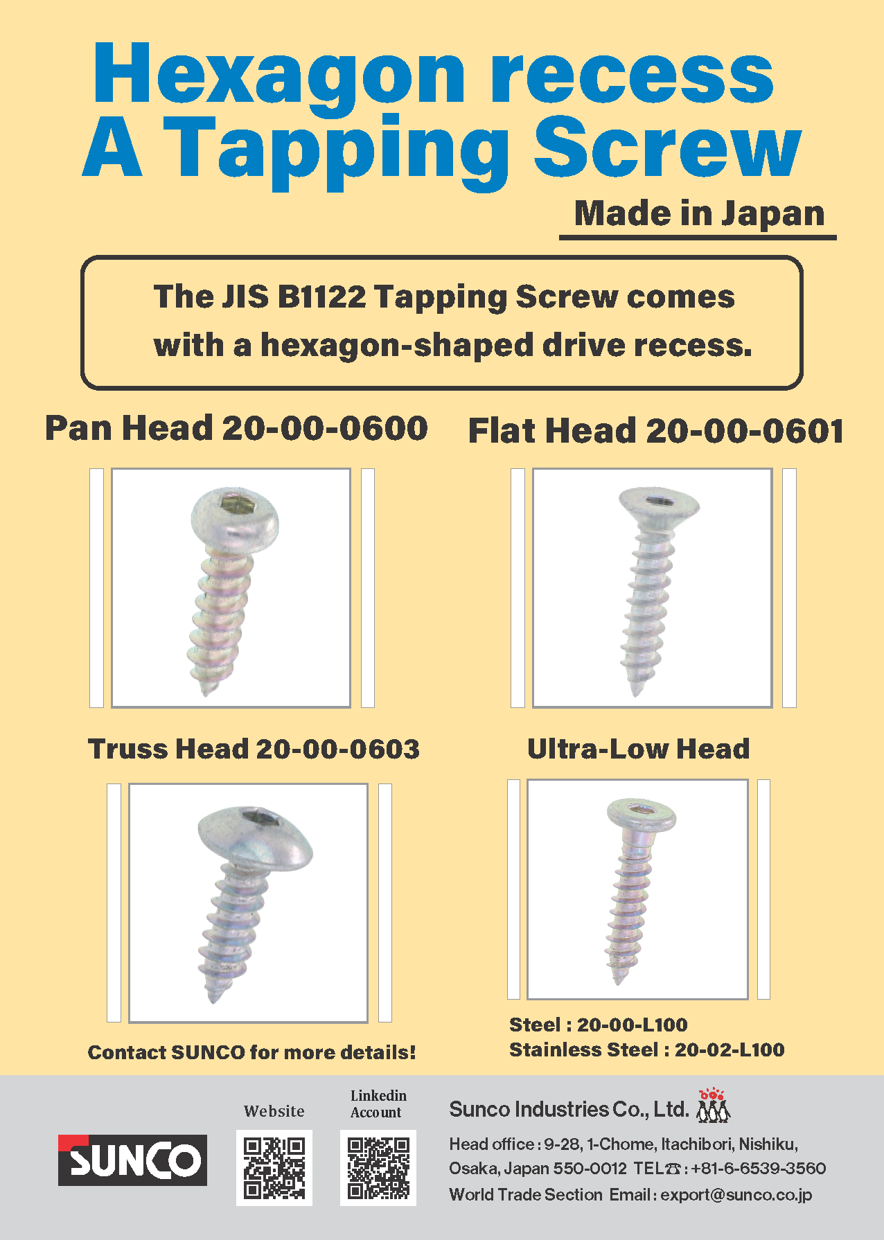 SUNCO INDUSTRIES CO., LTD. JAPAN