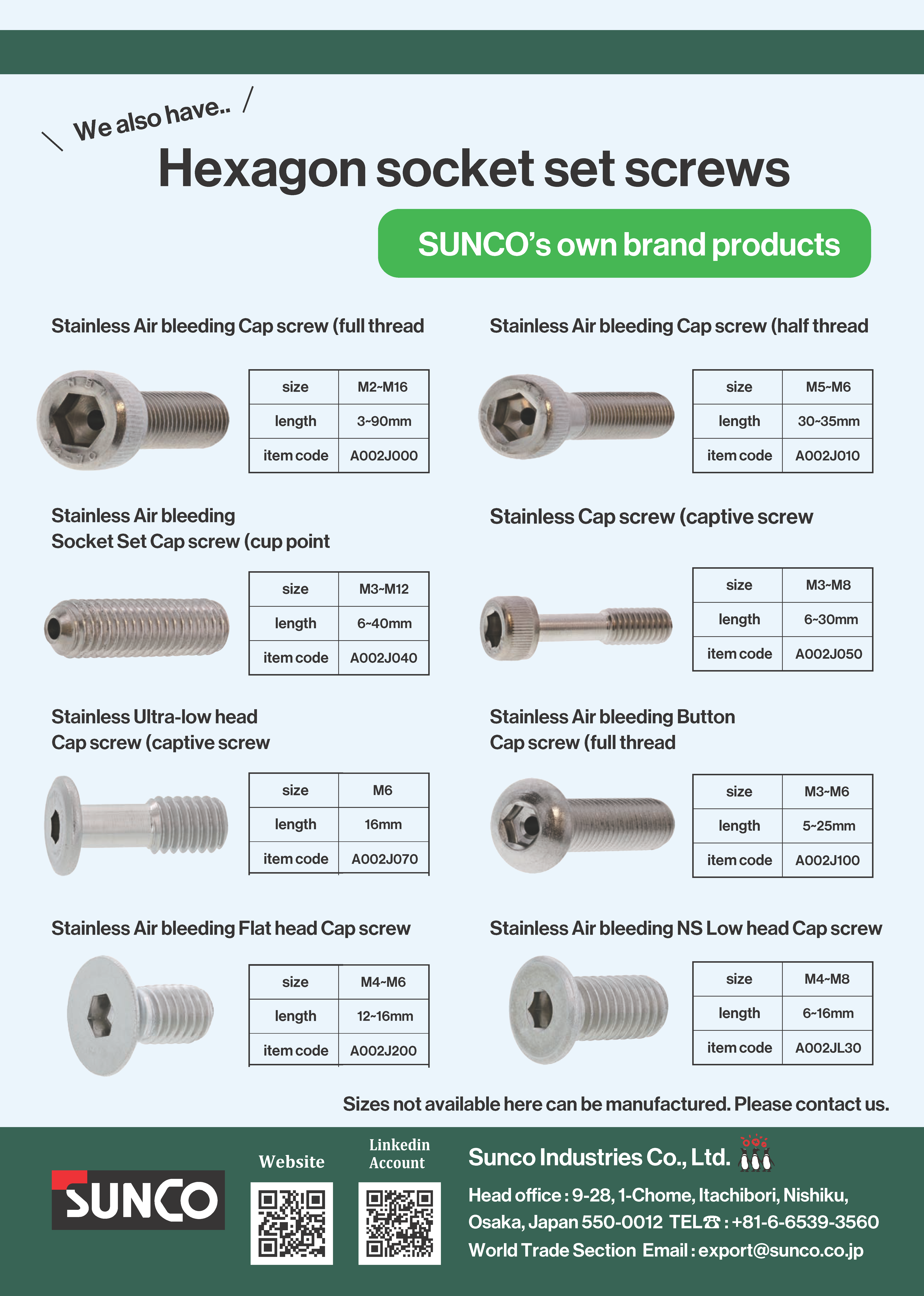 SUNCO INDUSTRIES CO., LTD. JAPAN