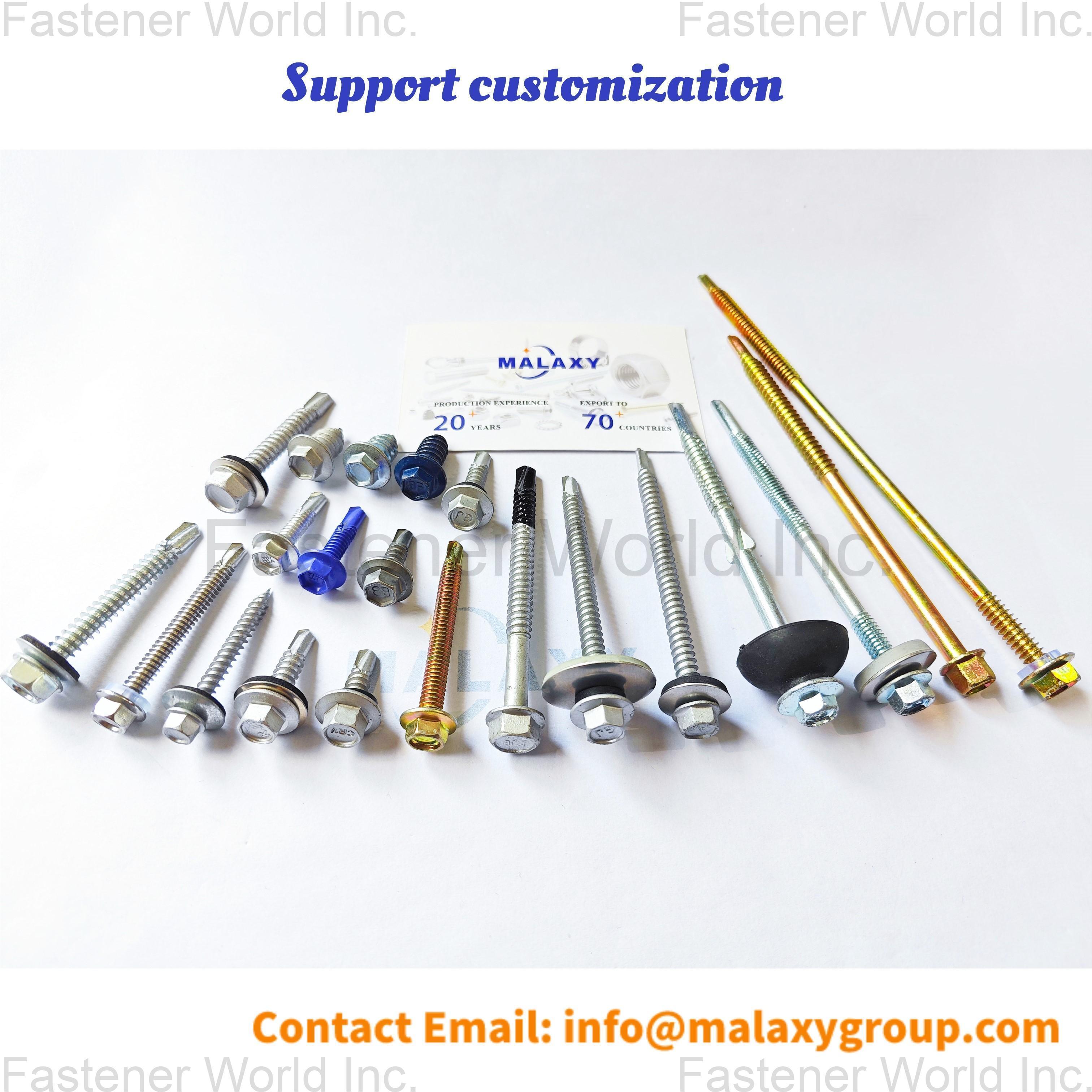 Shanghai Malaxy Industry Co., Ltd. , Hex Washer Head Self Drilling Tek Screws for HVAC, Metal Roofing & Steel Construction
