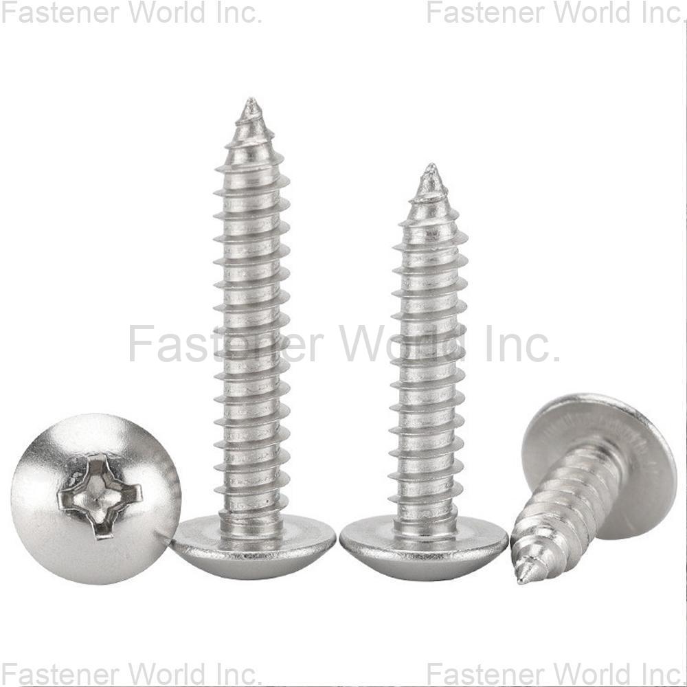 WENZHOU YUNHU FASTENERS CO., LTD , Self Tapping Screws With Large Flat Head WENZHOU YUNHU FASTENERS CO., LTD , Self Tapping Screws With Large Flat Head