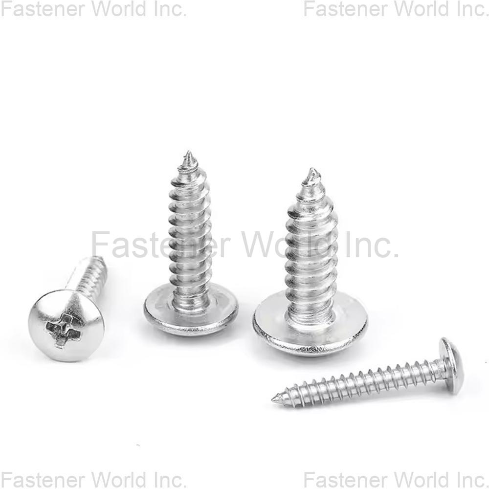 WENZHOU YUNHU FASTENERS CO., LTD , Self Tapping Screws With Large Flat Head