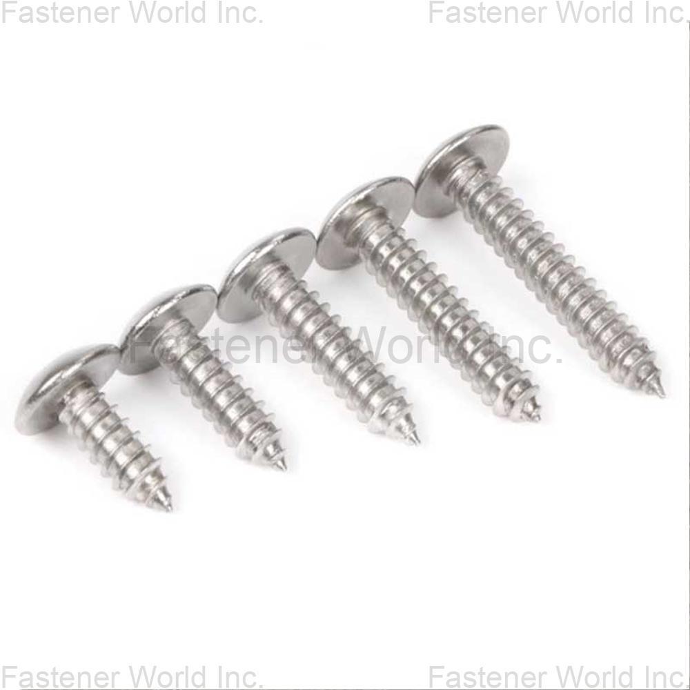 WENZHOU YUNHU FASTENERS CO., LTD , Self Tapping Screws With Large Flat Head WENZHOU YUNHU FASTENERS CO., LTD , Self Tapping Screws With Large Flat Head