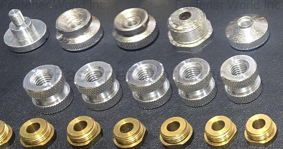 RI YUE XING PRECISION INDUSTRIAL CO., LTD. , Knurled Nuts & Brass Threaded Bushings RI YUE XING PRECISION INDUSTRIAL CO., LTD. , Knurled Nuts & Brass Threaded Bushings