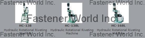 HUEN CHEN MACHINERY CO., LTD.  , Hydraulic Type Riveting Machine , Pneumatic/hydraulic Riveters
