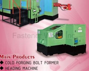 Cold Forging Bolt Former, Heading Machine, Thread Rolling Machine(San Sing Screw Forming Machines (Chao Jing Precise Machines))
