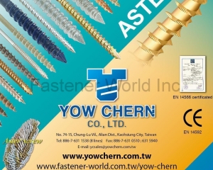 Aster Screw for Wood Working, Furniture, Construction(YOW CHERN CO., LTD. )