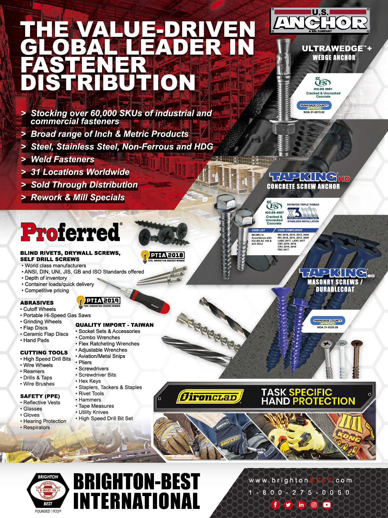 BRIGHTON-BEST INTERNATIONAL, INC.  , Blind Rivets, Drywall Screws, Self Drill Screws , All Kinds Of Building Materials And Accessories